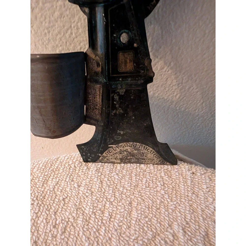 1908 De Laval Cream Separator Antique Advertising Tin Match Holder, 6.25